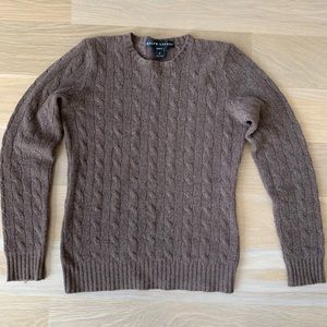 Ralph Lauren Cable Kint Cashmere Sweater, Size M